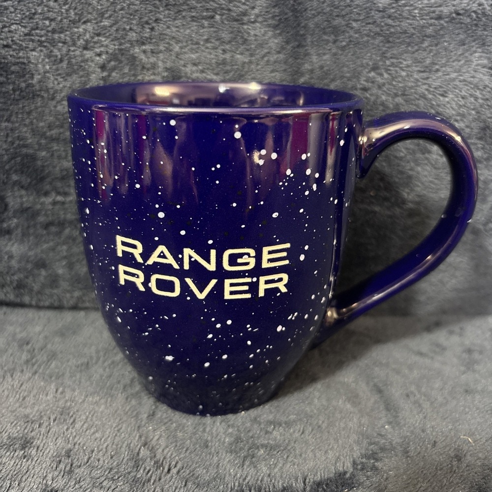 Range Rover Coffee Mug Cup Blue Paint Splatter